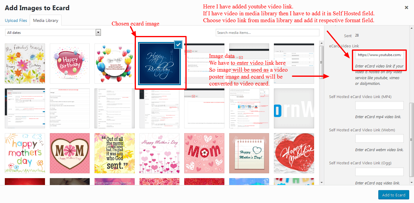Video eCard - InfornWeb Documentation