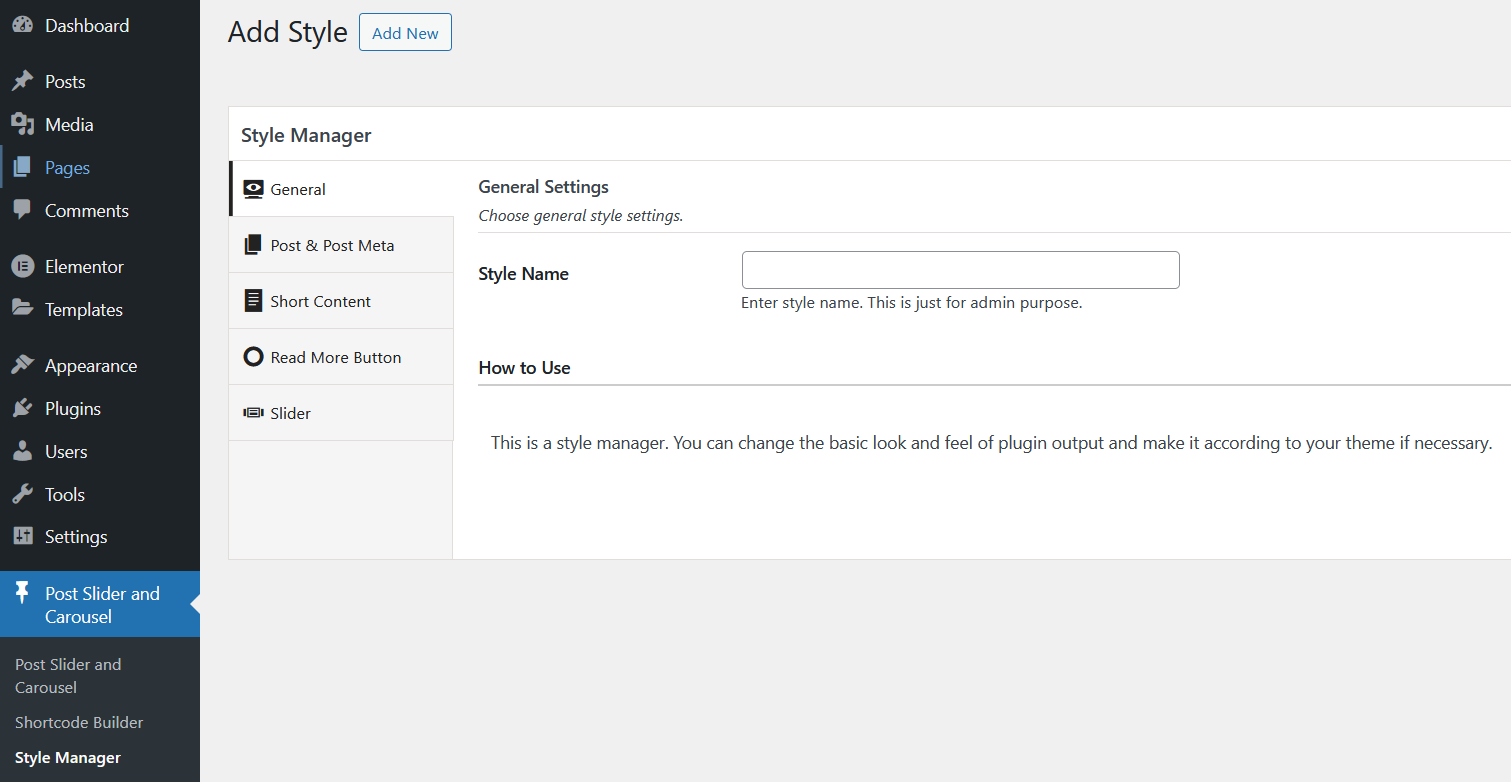 Style Manager - InfornWeb Documentation